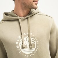 Bluza męska TIMBERLAND BLUZA Z KAPTUREM REFIBRA LOGO HOODED SWEATSHIRT tb0a65undh51 kolor szary