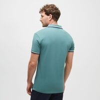 Koszulka polo męska TIMBERLAND POLO TFO LOGO TIPPED SHORT SLEEVE POLO tb0a2ds9cl61 kolor zielony