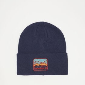 TIMBERLAND CZAPKA BEANIE WITH MOUNTAIN PATCH