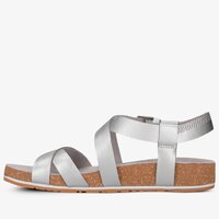 Buty casual damskie TIMBERLAND MALIBU WAVES ANKLE SYNTHE ca1mpx kolor srebrny