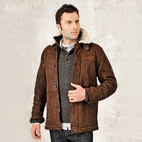 Kurtka zimowa męska TIMBERLAND KURTKA BRDVW ELITE SHLING COAT 83444968 kolor brązowy