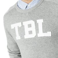 Sweter męski TIMBERLAND SWETER STOP RIVER COTTON LOGO 9GG CREW a1ks5052 kolor szary