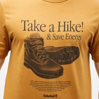 T-shirt, koszulka męska TIMBERLAND T-SHIRT ARCHIVE FRONT BOAT SHOE tb0a2e6gp471 kolor brązowy