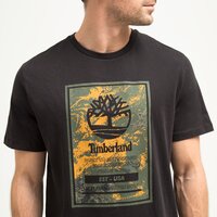 T-shirt, koszulka męska TIMBERLAND T-SHIRT SS PRINTED LOGO TEE tb0a66x10011 kolor czarny