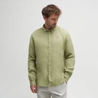 Koszula męska TIMBERLAND KOSZULA LINEN tb0a2dc3bq01 kolor zielony