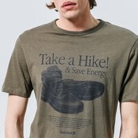 T-shirt, koszulka męska TIMBERLAND T-SHIRT ARCHIVE FRONT HIKER TEE tb0a2e6ga581 kolor zielony