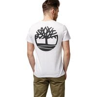 T-shirt, koszulka męska TIMBERLAND T-SHIRT LOGO BIG BACK TEE tb0a1y3s1001 kolor biały