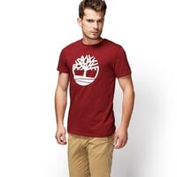 T-shirt, koszulka męska TIMBERLAND T-SHIRT KENNEBEC RIVER BRAND a1l6on14 kolor bordowy