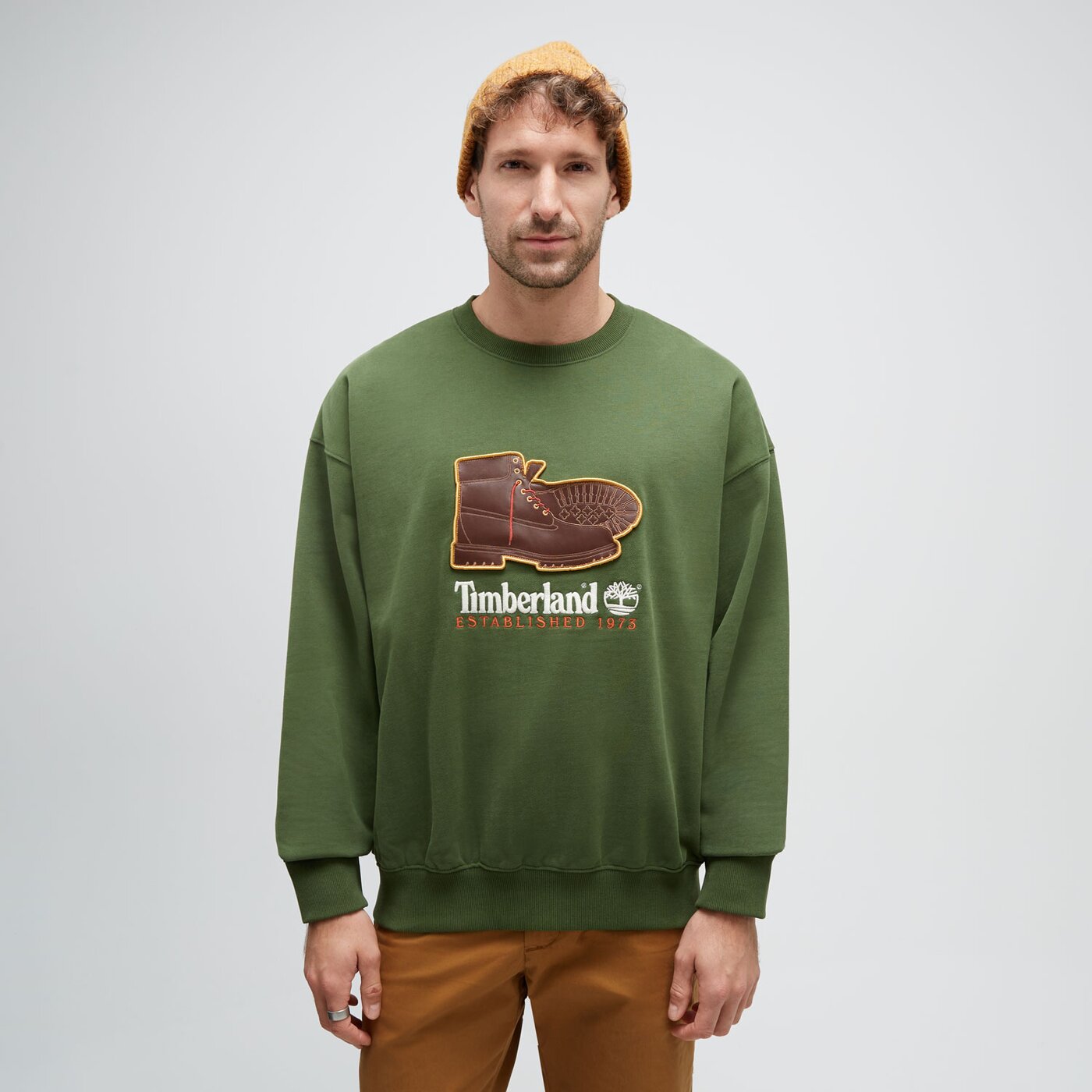 TIMBERLAND BLUZA NEW BOX FIT BADGE CREW NECK TB0A62XKEIN1