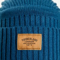 czapka zimowa męska TIMBERLAND CZAPKA ZIMOWA RIBBED BEANIE tb0a1egwu481 kolor niebieski