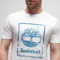 T-shirt, koszulka męska TIMBERLAND T-SHIRT WATER STACK LOGO SHORT SLEEVE TEE tb0a5mv41001 kolor biały