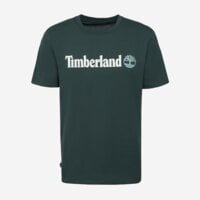 T-shirt, koszulka męska TIMBERLAND T-SHIRT KENNEBEC RIVER LINEAR LOGO TEE tb0a5upq3171 kolor zielony