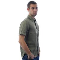 Koszula męska TIMBERLAND KOSZULA SS LINEN PELHAM 37601590 kolor khaki