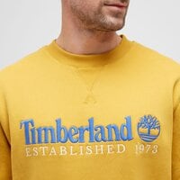 Bluza męska TIMBERLAND BLUZA EMBROIDERY LOGO BRUSH BACK CREW NECK tb0a65ddefm1 kolor żółty