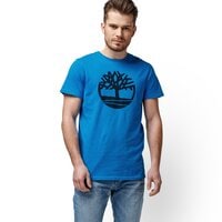 T-shirt, koszulka męska TIMBERLAND T-SHIRT SS TFO SS TREE AND LINEAR LOGO TEE tb0a1lccq671 kolor niebieski