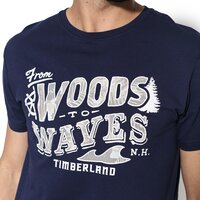 T-shirt, koszulka męska TIMBERLAND T-SHIRT SS KENNEBEC RV SEASONAL MULTIG a1l7dj38 kolor granatowy