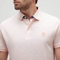 Koszulka polo męska TIMBERLAND POLO BABOOSIC BROOK OXFORD POLO tb0a6bwgerv1 kolor różowy