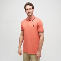 Koszulka polo męska TIMBERLAND POLO TIPPED PIQUE SHORT SLEEVE POLO tb0a5w4yei41 kolor czerwony