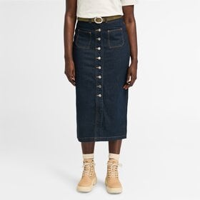 TIMBERLAND SPÓDNICA REFIBRA DENIM LONG SKIRT