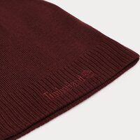 Czapka zimowa damska TIMBERLAND CZAPKA KNIT LOGO BEANIE tb0a1egxi301 kolor bordowy