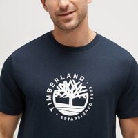 T-shirt, koszulka męska TIMBERLAND T-SHIRT SS REFIBRA LOGO GRAPHIC TEE REGULAR tb0a65xs4331 kolor granatowy