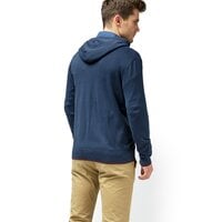 Sweter męski TIMBERLAND SWETER WASHED COTTON FULL ZIP HOODY a1mgc433 kolor granatowy