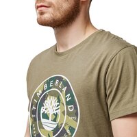 T-shirt, koszulka męska TIMBERLAND T-SHIRT SS TFO MOUNTAIN INSPIRED GRAPHIC tb0a1o1z5901 kolor zielony