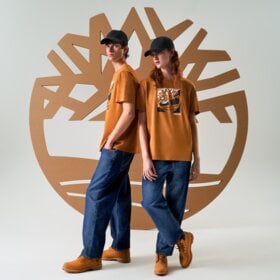 TIMBERLAND T-SHIRT LOGO GRAPHIC SHORT SLEEVE TEE