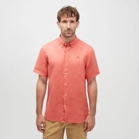 Koszula męska TIMBERLAND KOSZULA LINEN SHORT SLEEVE SHIRT tb0a2dccei41 kolor czerwony