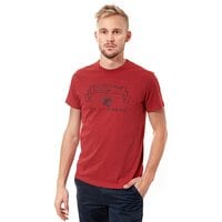 T-shirt, koszulka męska TIMBERLAND T-SHIRT SS OVERDYE MARL GRAPHIC 5615j608 kolor czerwony