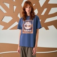T-shirt, koszulka męska TIMBERLAND T-SHIRT FRONT SEASONAL GRAPHIC TEE tb0a5mqpeyo1 kolor niebieski