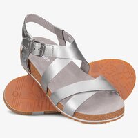 Buty casual damskie TIMBERLAND MALIBU WAVES ANKLE SYNTHE ca1mpx kolor srebrny