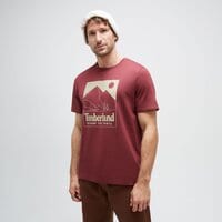 T-shirt, koszulka męska TIMBERLAND T-SHIRT TFO MOUNTAIN GRAPHIC SHORT SLEEVE TEE tb0a6wdjeic1 kolor bordowy