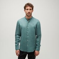 Koszula męska TIMBERLAND KOSZULA LINEN KOREAN COLLAR SHIRT tb0a2dc1cl61 kolor zielony