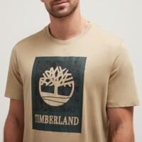 T-shirt, koszulka męska TIMBERLAND T-SHIRT GRAPHIC LOGO SHORT SLEEVE TEE tb0a441bdh41 kolor beżowy