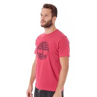 T-shirt, koszulka męska TIMBERLAND T-SHIRT TREE LOGO 4667j672 kolor różowy