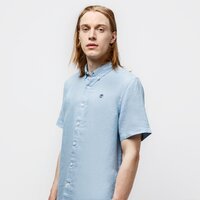 Koszula męska TIMBERLAND KOSZULA SS MILL RIVER LINEN SHIRT SLIM tb0a2dccg291 kolor niebieski