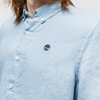 Koszula męska TIMBERLAND KOSZULA SS MILL RIVER LINEN SHIRT SLIM tb0a2dccg291 kolor niebieski