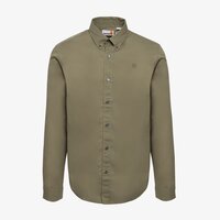 Koszula męska TIMBERLAND KOSZULA LONG SLEEVE STRETCH POPLIN SHIRT tb0a6grh5901 kolor beżowy