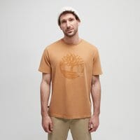 T-shirt, koszulka męska TIMBERLAND T-SHIRT GARMENT DYE LOGO GRAPHIC TEE tb0a5uekp471 kolor brązowy