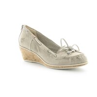 Buty casual damskie TIMBERLAND EK WHITTIER  BOAT SLIP-ON 42634 kolor beżowy