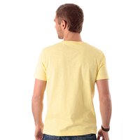 T-shirt, koszulka męska TIMBERLAND T-SHIRT SS SLUB MULTI SHAPE TEE 5364j718 kolor żółty