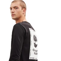 T-shirt, koszulka męska TIMBERLAND T-SHIRT LS CHRISTOPHER RAEBURN LS LOGO TEE tb0a1ygf0011 kolor czarny