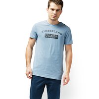 T-shirt, koszulka męska TIMBERLAND T-SHIRT VINTAGE GRAPHIC a1mj7a42 kolor niebieski