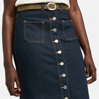 TIMBERLAND SPÓDNICA REFIBRA DENIM LONG SKIRT tb0a6xxab711 kolor granatowy