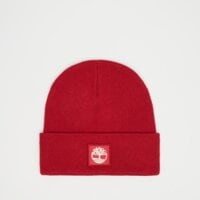 Czapka zimowa damska TIMBERLAND CZAPKA TONAL PATCH BEANIE tb0a65jaai71 kolor czerwony