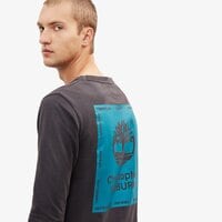 T-shirt, koszulka męska TIMBERLAND T-SHIRT LS CHRISTOPHER RAEBURN LS LOGO TEE tb0a1ygfm451 kolor szary