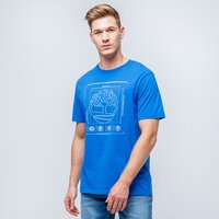 T-shirt, koszulka męska TIMBERLAND T-SHIRT KENNEBEC BRAND CARRIER PUFF EFFECT GRAPHI tb0a2cb9i551 kolor niebieski
