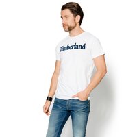 T-shirt, koszulka męska TIMBERLAND T-SHIRT SS KENNEBEC RVR LINEA a1lao100 kolor biały