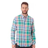 Koszula męska TIMBERLAND KOSZULA LS PLAID LINEN SHIRT 4643j306 kolor multicolor